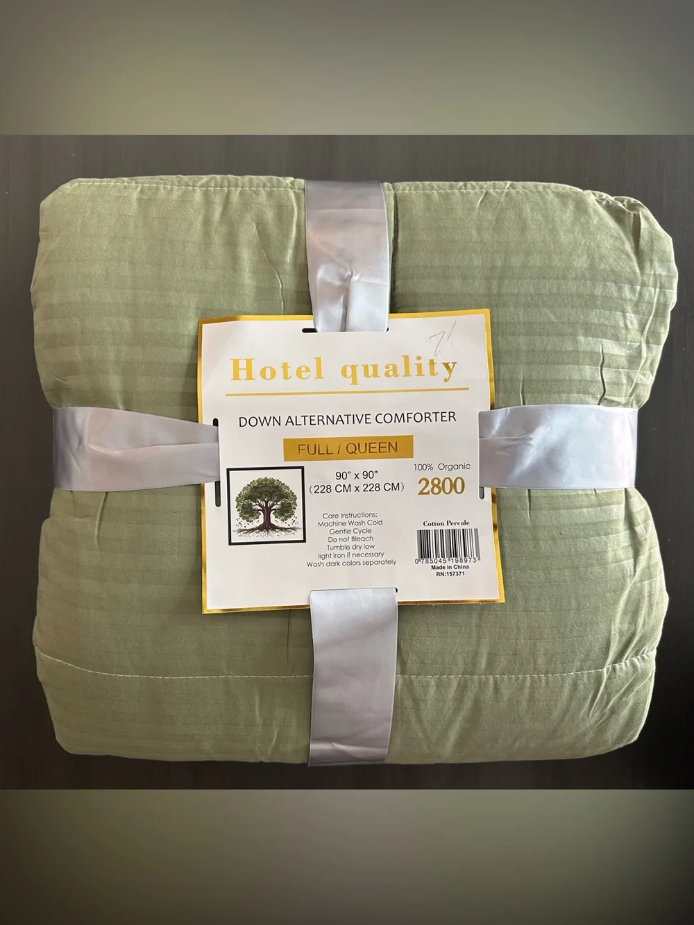 Full/Queen 100% Cotton Down Alternative Comforter -NIP